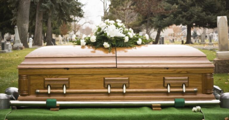 Casket in a Funeral