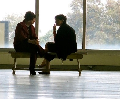 two man talking